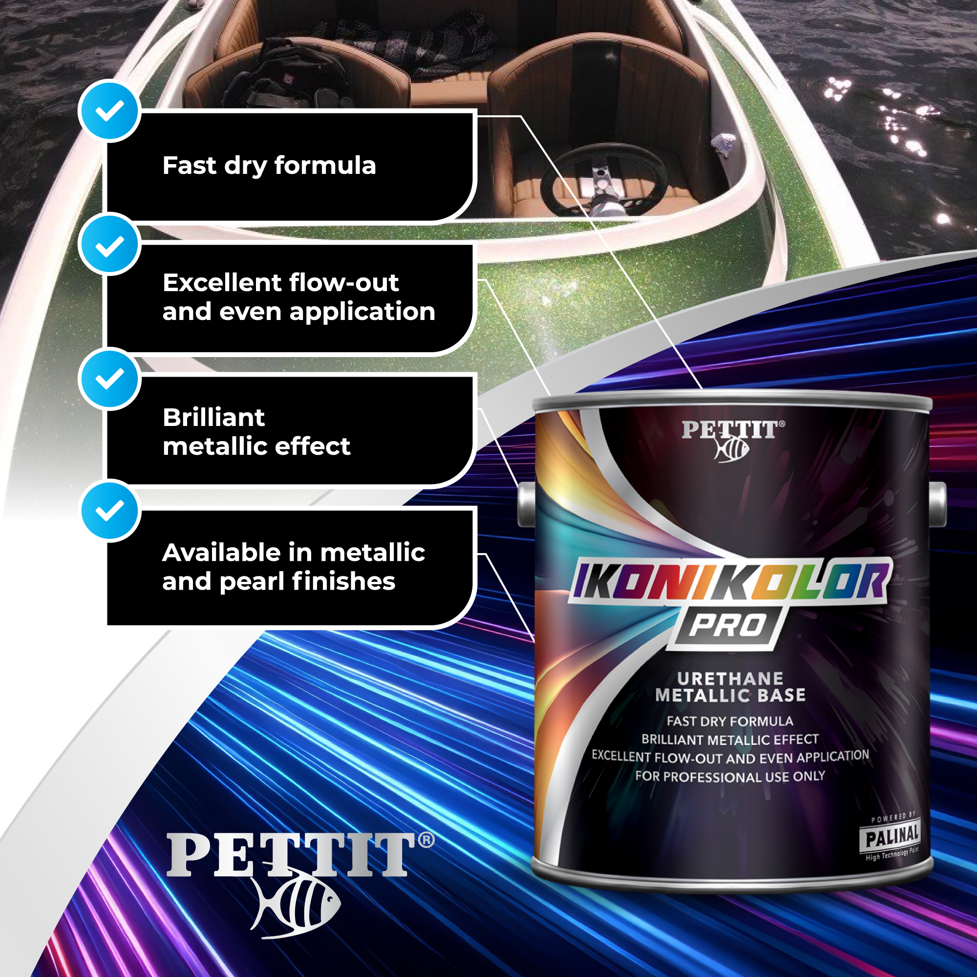 IKONIKOLOR PRO Metallic and Pearl Base Coat - Silvers & Golds - Image 5